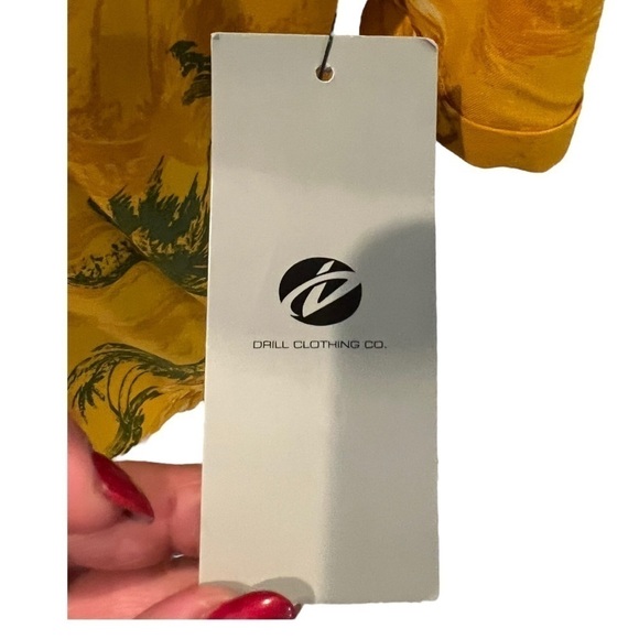 Hawaiian Palm Tree Hula Girl Short Sleeve Shirt Small - Picture 6 of 12